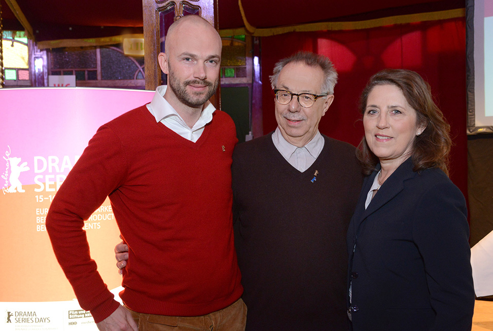 Matthijs Wouter Knól, Dieter Kosslick,  Petra Müller (© Anna Kaduk/Film- und Medienstiftung NRW)