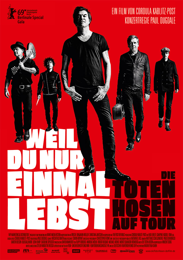 Poster DIE TOTEN HOSEN – YOU ONLY LIVE ONCE